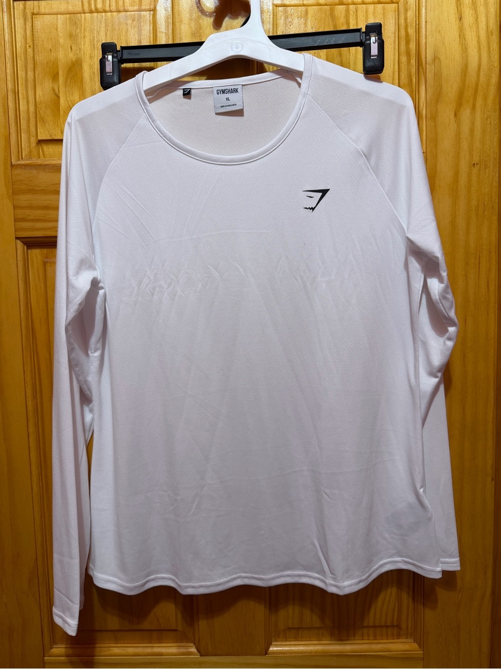 Gymshark White Long-Sleeve Swim Coverup Top